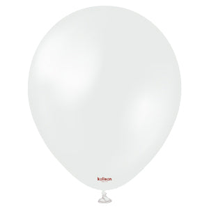 18 Opaque Satin Snow Kalisan Balloons