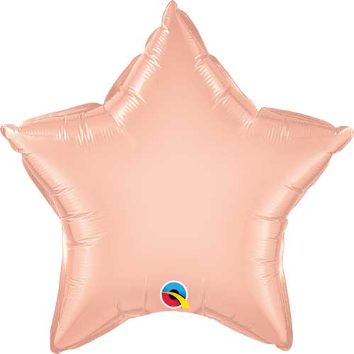 Rose Gold Star Foil Balloons