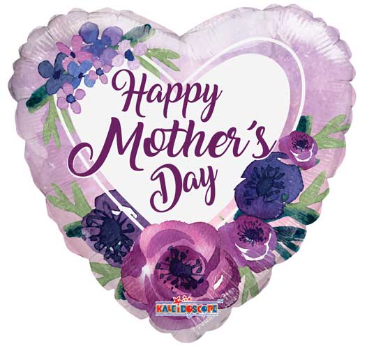 Mother's Day Violet Flowers Jumbo Balloon