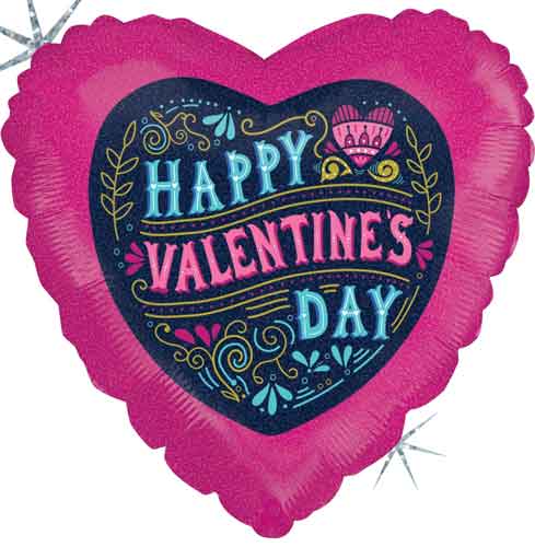 Valentine Vintage Foil Balloons