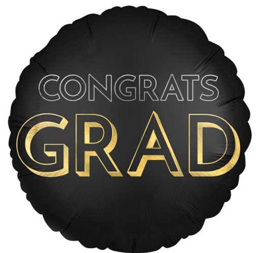 Satin Celebrate Grad Foil Balloons
