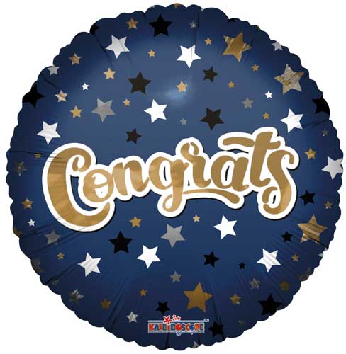 Congrats Stars Foil Balloons