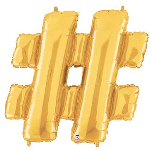 Megaloon Hashtag Foil Balloon