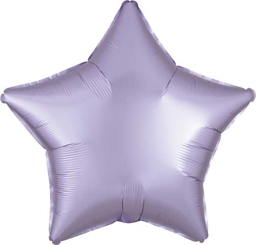 19 inch Lilac Pastel Satin Star Foil Balloons