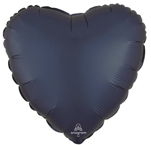 18 inch Satin True Navy Heart