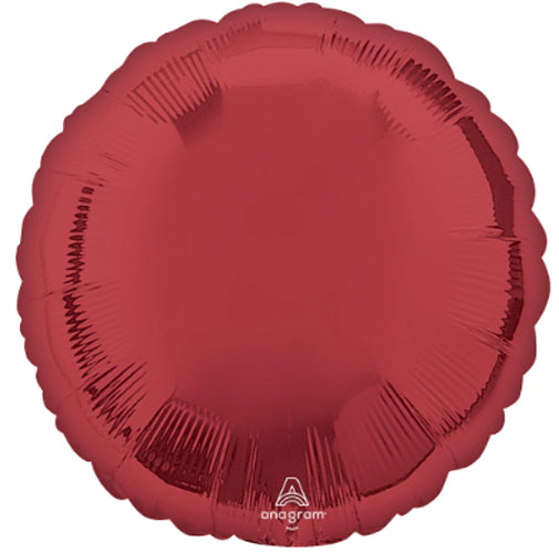 18 inch Burgundy Rounds