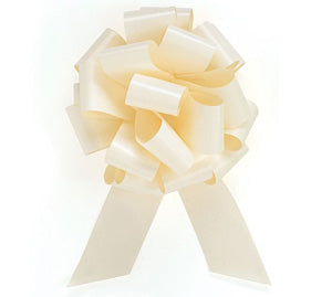 Ivory Pull Bow 8 inch (2 1/2 inch ribbon)