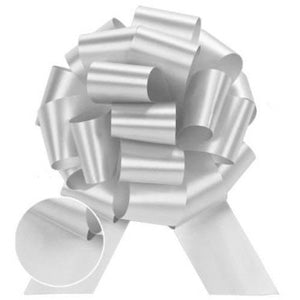 White Pull Bow 4 inch (7/8 inch ribbon)