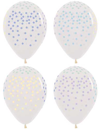 Pastel Confetti Balloons
