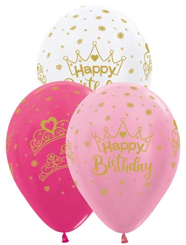 Birthday Crowns Balloon Assortment