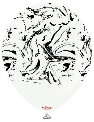 11 Kalisan Space Nebula White Latex With Black Ink