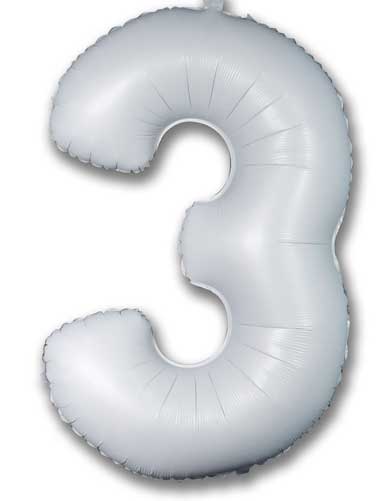 Number 3 Balloon
