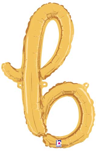 24" Air-Fill Script Letter Balloons