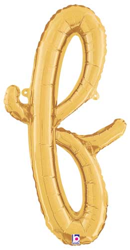 24" Air-Fill Script Letter Balloons