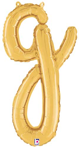 24" Air-Fill Script Letter Balloons