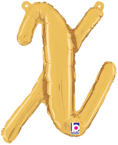 14" Air-Fill Script Letter Balloons