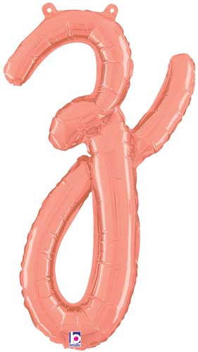 24" Air-Fill Script Letter Balloons