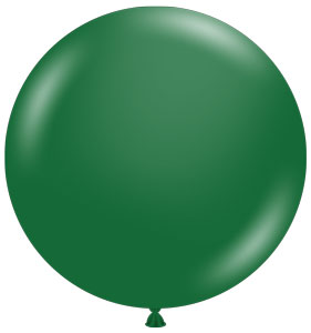 36 Metallic Forest Green TUFTEX Balloons