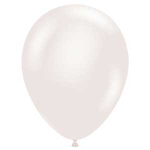 5 Pearl Sugar White TUFTEX Balloons