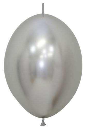 12 inch Reflex Silver Link-O-Loons