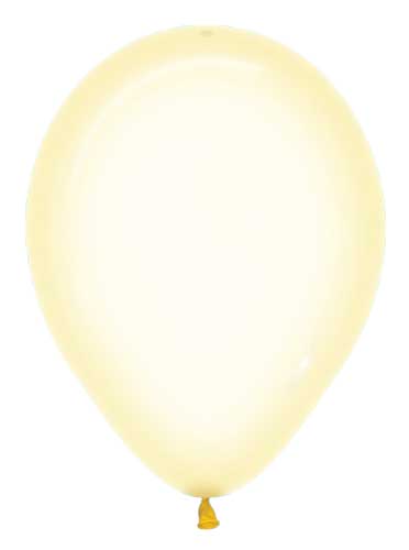 Crystal Pastel Yellow Latex Balloons
