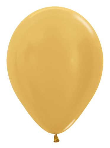 Metallic Gold Latex Balloons