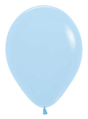 18 Pastel Matte Blue Sempertex Balloons