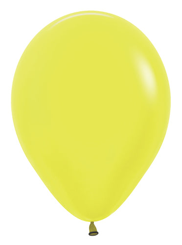 Neon Yellow Latex Balloons