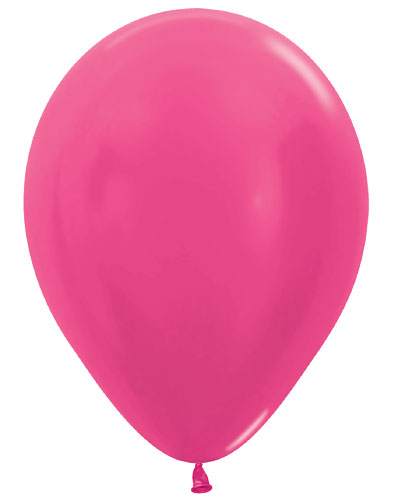 11 Metallic Fuchsia Sempertex Balloons