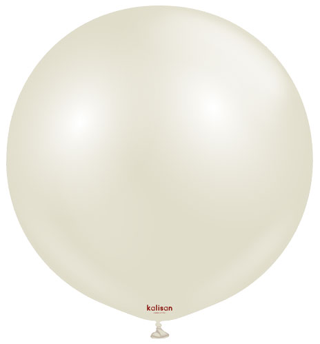 24 Aura Ivory White Kalisan Balloons (2 pack)