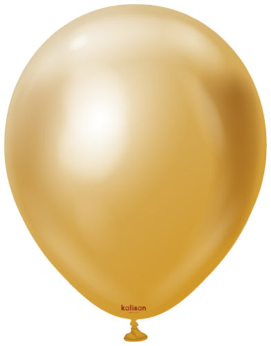 12 Mirror Gold Kalisan Balloons Jumbo Bags