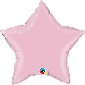 36 inch Pearl Pink Star Foil Balloons