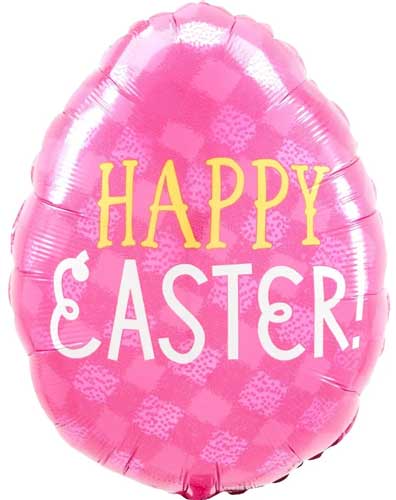 Funny Bunny Egg Shape Foil Balloons