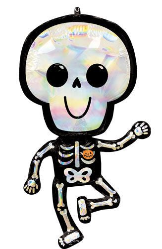 Iridescent Bare Bones Skeleton Foil Shape