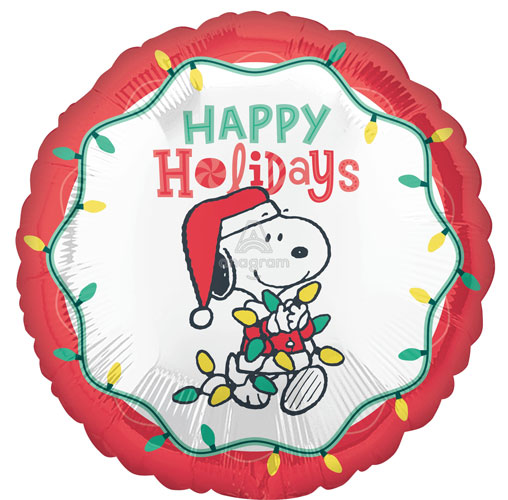 Peanuts Happy Holidays Foil Balloons