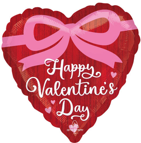 Happy Valentine's Day Coquette Bows Foil Balloons