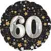 60th Birthday Foil Balloons - Packaged
