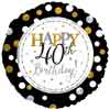 40th Birthday Foil Balloons - Packaged