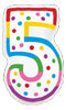 5th Birthday Foil Balloons - Packaged
