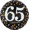 65th Birthday Foil Balloon - Packaged