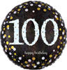 100th Birthday Foil Balloons - Packaged