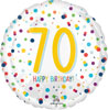 70th Birthday Foil Balloons - Packaged