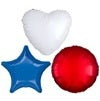 Hearts / Rounds / Stars Foil Balloons