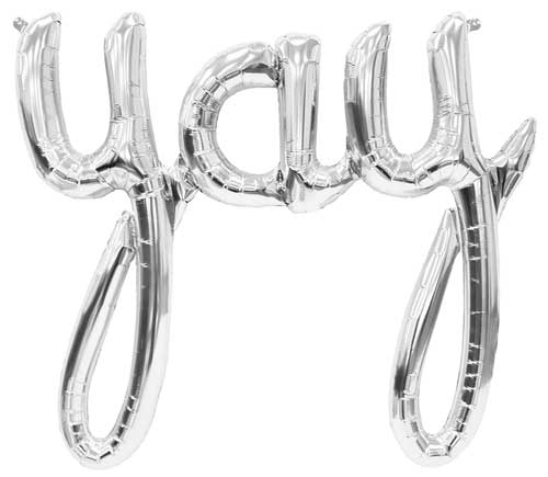 'yay' Silver Script Air-Fill