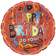 Birthday Red Festive Foil Balloons