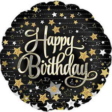 Birthday Gold Stars Foil Balloons