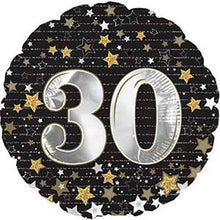 Birthday Gold Stars 30 Foil Balloons
