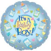 Baby Boy Bottles Foil Balloons