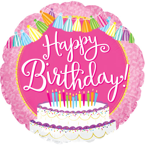 HBD Tassels Foil Balloons