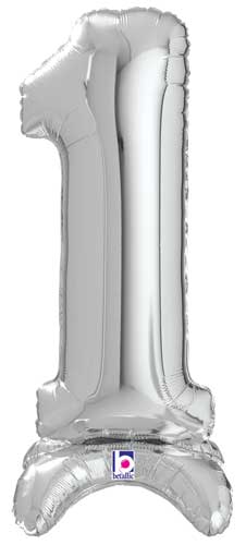StandUp Silver Number 1 Megaloon Balloon